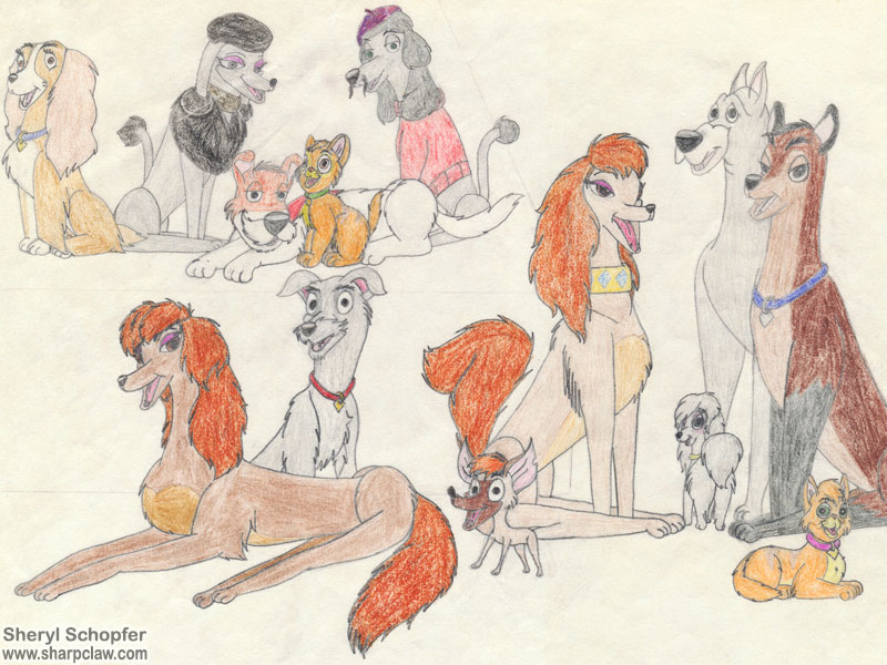Fan Art: Disney Dogs: Canon And Fan Characters