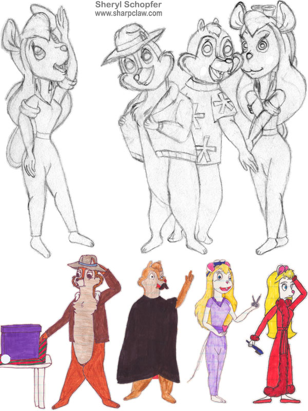 Fan Art: Rescue Rangers: Chip, Dale, And Gadget