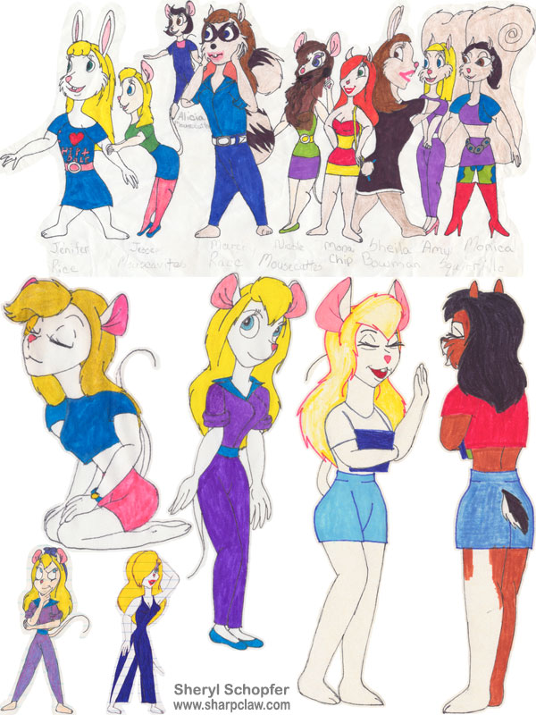 Fan Art: Rescue Rangers: Fan Girls