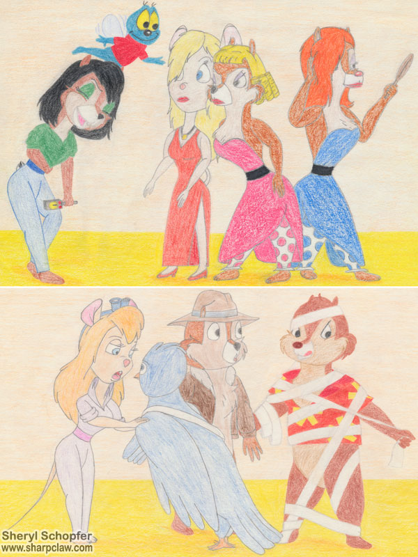 Fan Art: Rescue Rangers: Disguises And First Aid