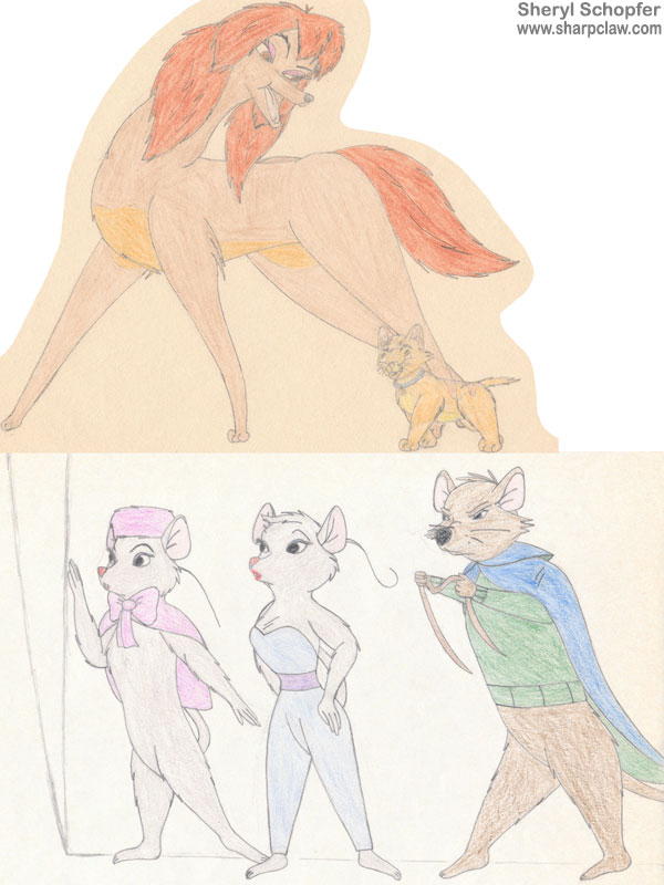 Fan Art: Oliver And Company And The Rescuers