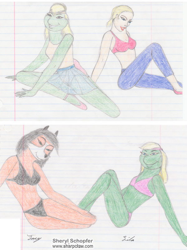 Miscellaneous Art: Lila, Sandra, And Foxy