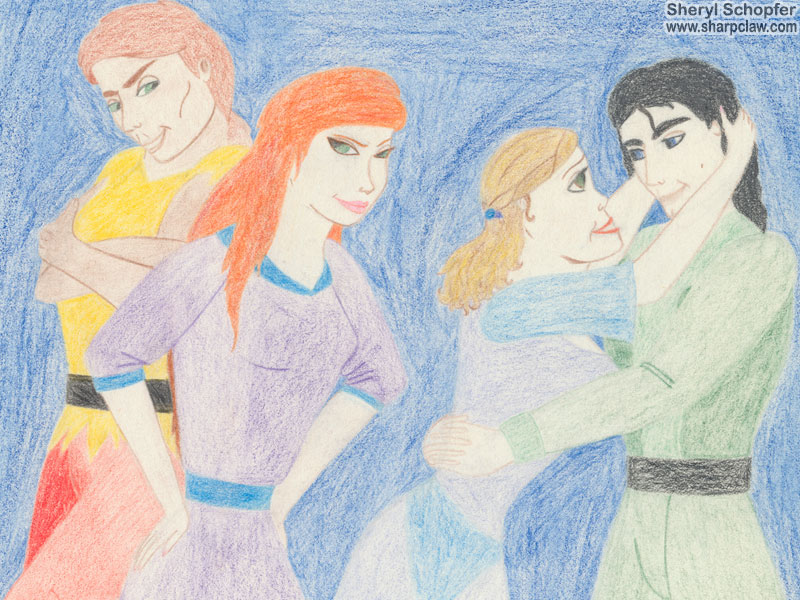 Miscellaneous Art: Two Couples