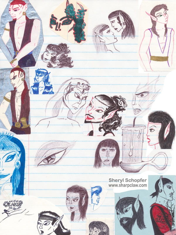 Miscellaneous Art: Various Margin Doodles