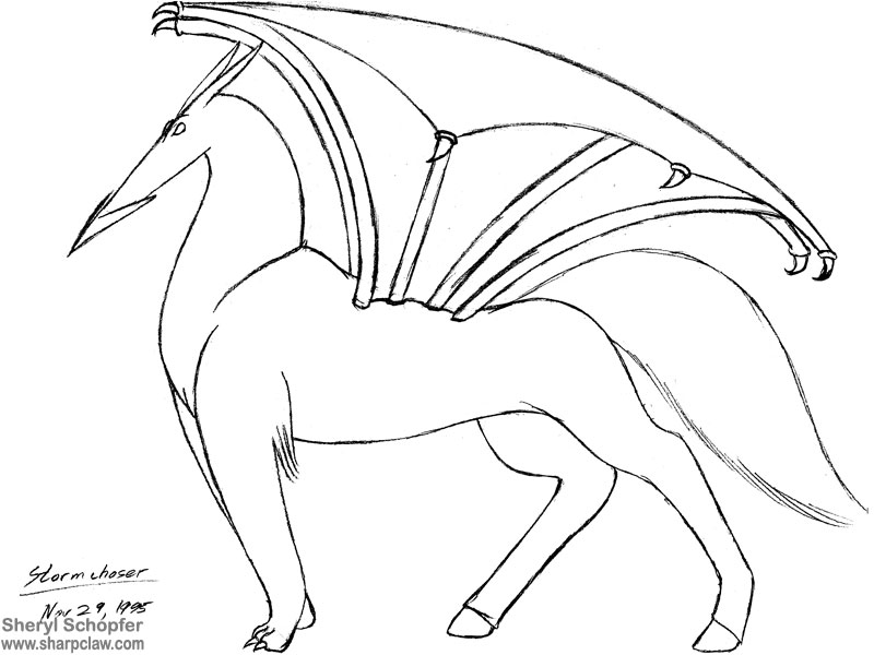 Miscellaneous Art: Alien Hippogriff