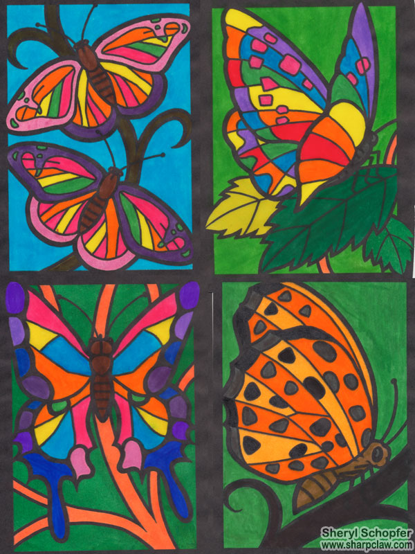 Fan Art: Butterfly Coloring Book Page 1