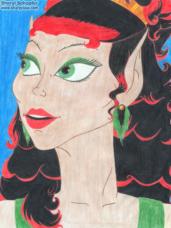 Fan Art: ElfQuest: Leetah Portrait