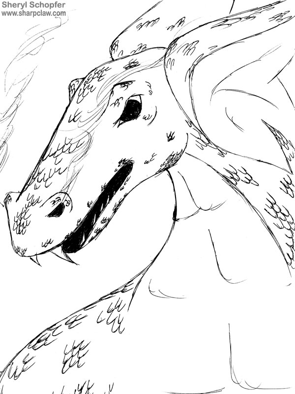 Miscellaneous Art: Smoking Dragon