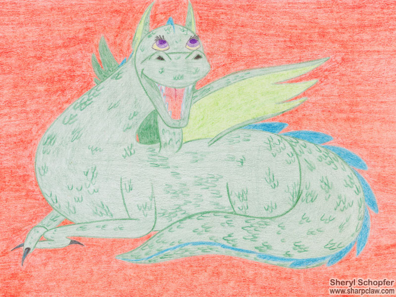 Miscellaneous Art: Happy Baby Dragon