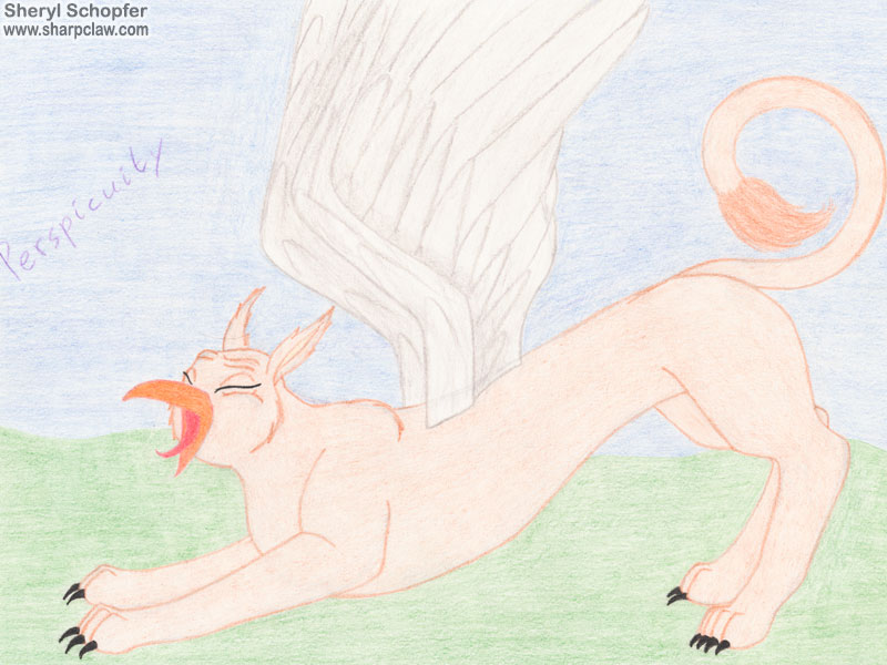 Miscellaneous Art: Yawning Griffin