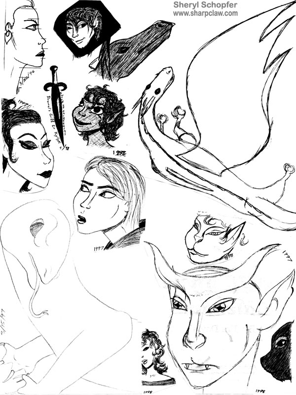 Miscellaneous Art: Various Doodles