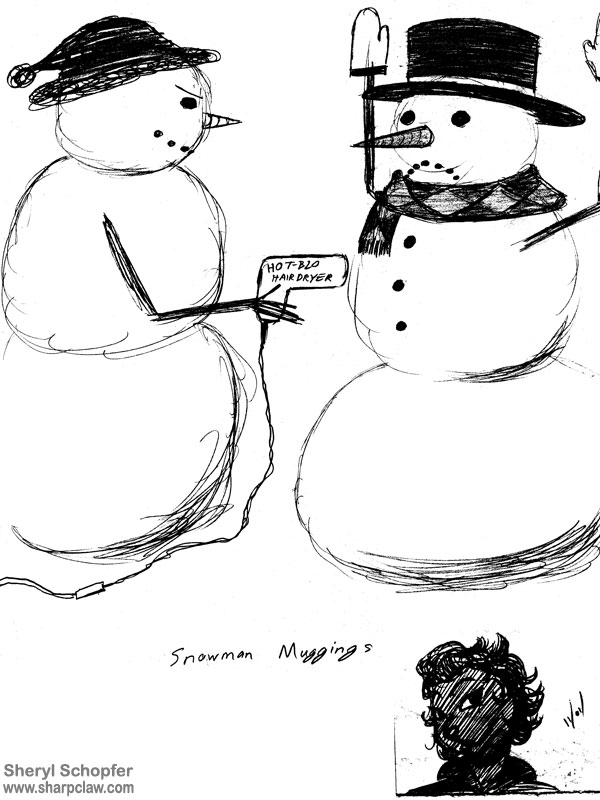 Miscellaneous Art: Snowman Mugging