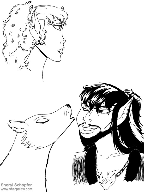 Fan Art: ElfQuest: Ember And Bearclaw