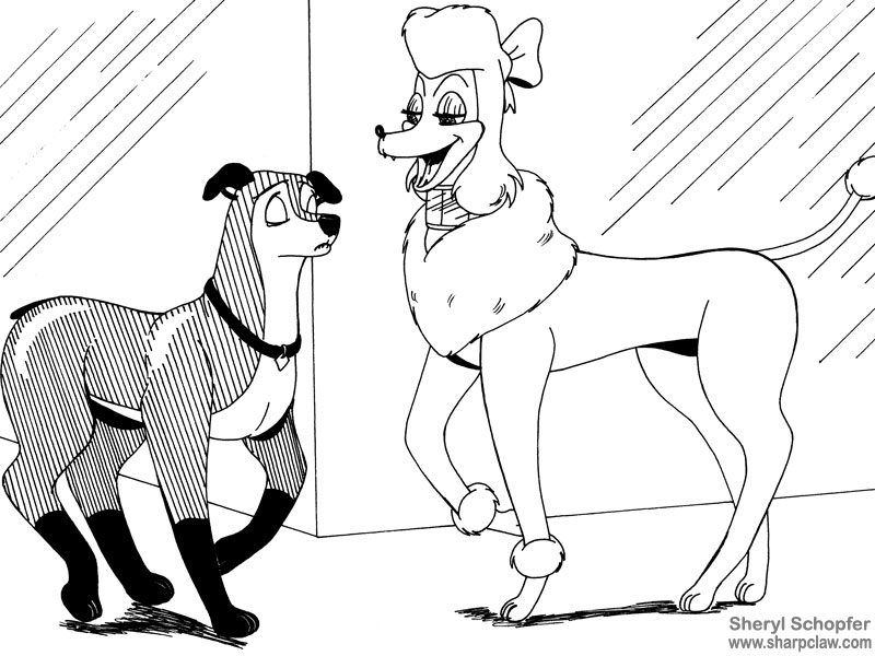Fan Art: Oliver And Company: Doberman And Georgette