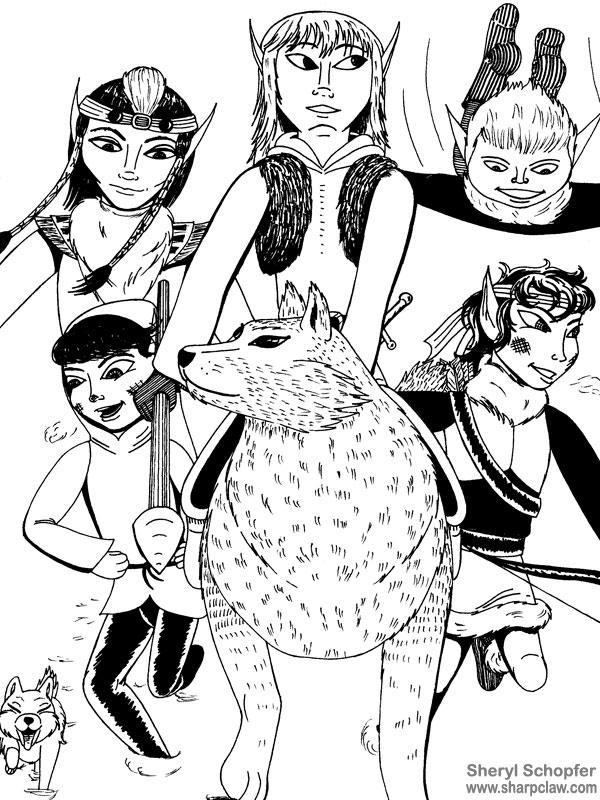 Fan Art: ElfQuest: Boys Go Hunting