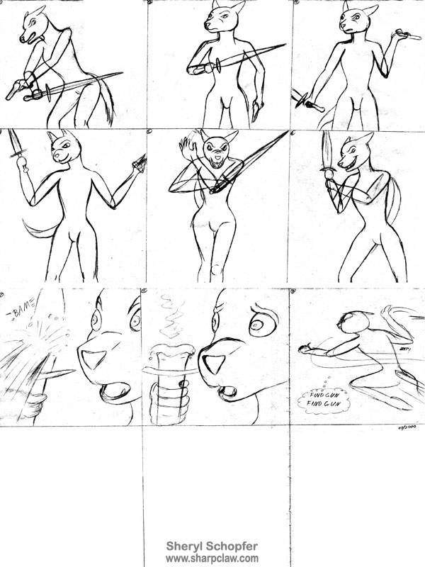 Sharpclaw Art: Bringing A Sword to A Laser Fight Sharpclaw Art: Bringing A Sword to A Laser Fight