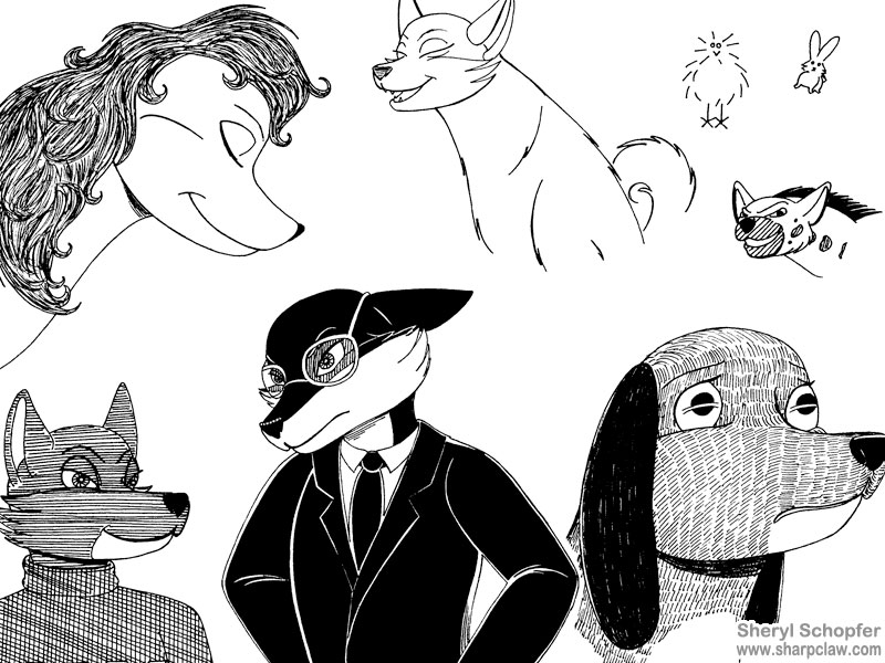 Miscellaneous Art: Dog Doodles
