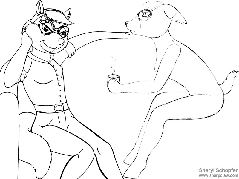 Deer Me Art: Marci And Doe