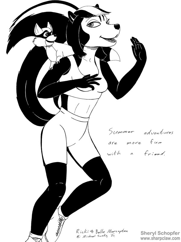 Fan Art: DBU Raccoon And Skunk