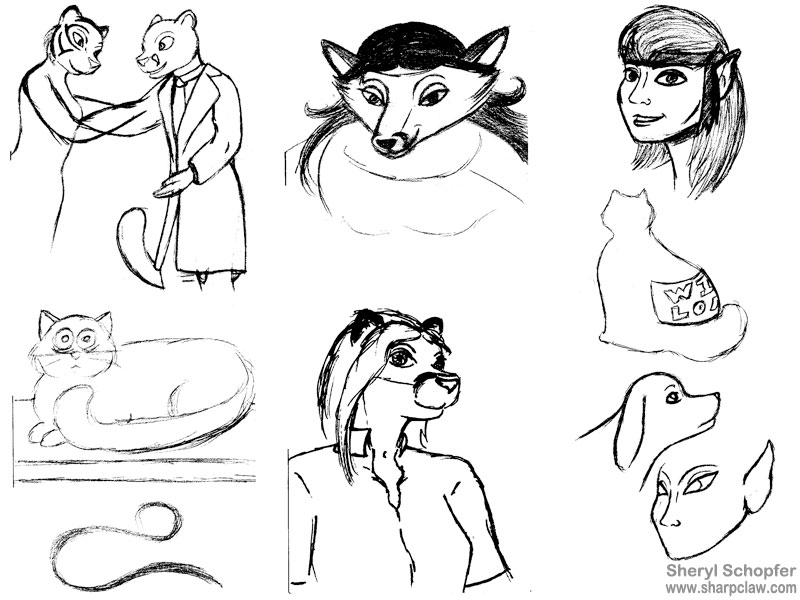 Miscellaneous Art: Various Sketches