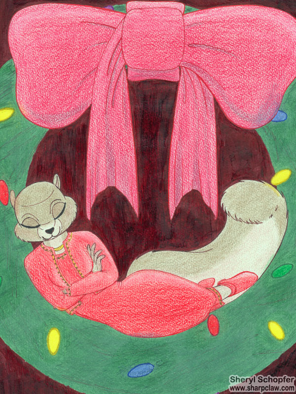 Miscellaneous Art: Squirrel Girl in Wreath