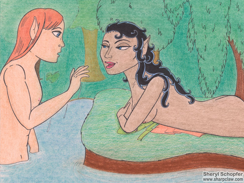 Miscellaneous Art: Interrupted Bath Miscellaneous Art: Interrupted Bath