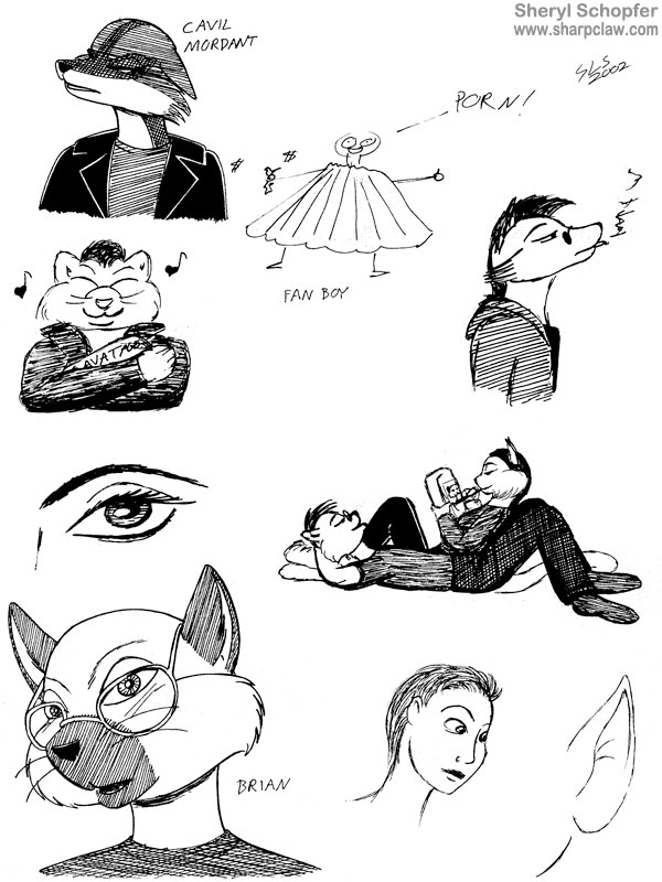 Sharpclaw Art: Various Doodles