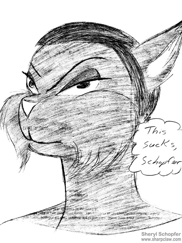 Sharpclaw Art: Criticizing Zeal Sketch