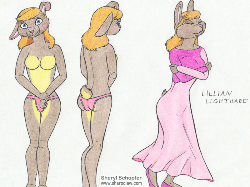 Sharpclaw Art: Lily Model Sheet