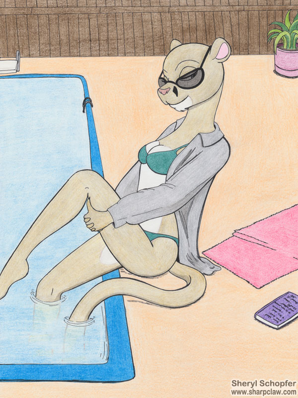 Miscellaneous Art: Pool Cougar - 1 of 2