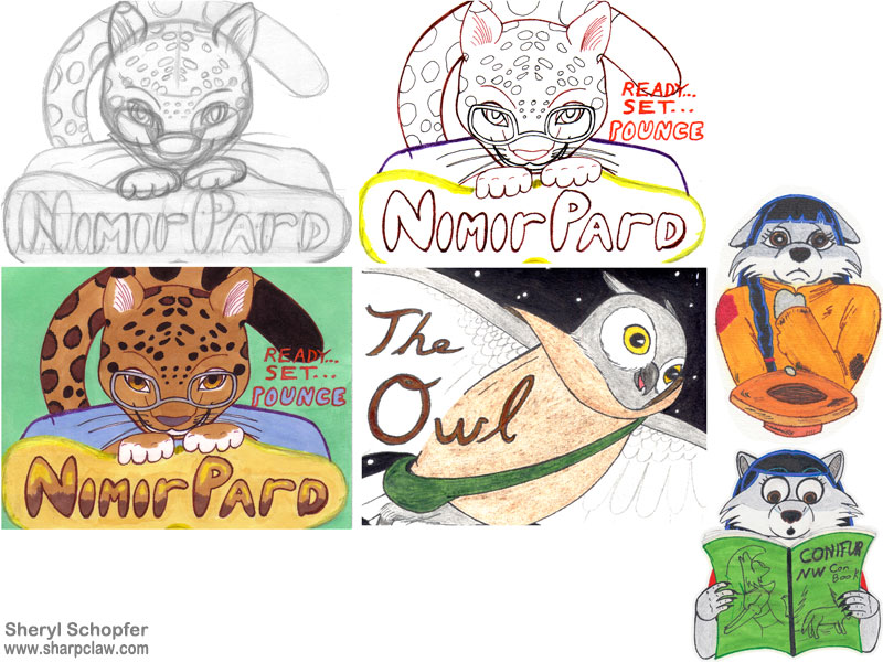 Miscellaneous Art: Conifur NW Badges And Nootka
