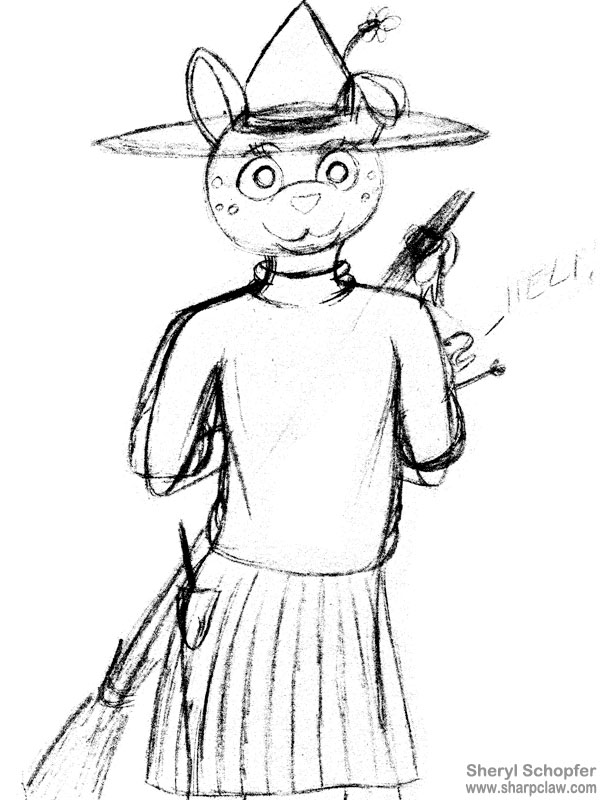 Miscellaneous Art: Witch Fawn WIP
