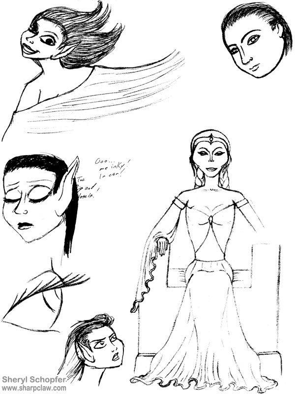 Miscellaneous Art: Elf Sketches