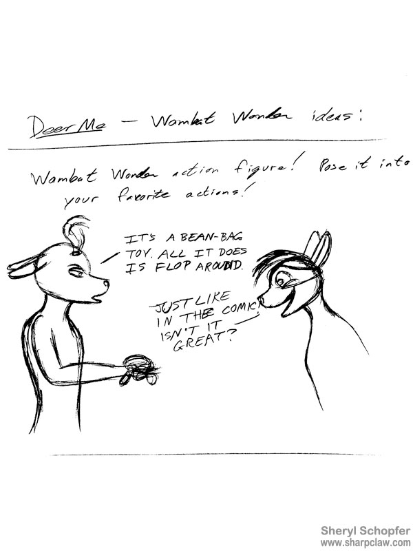 Deer Me Art: Wombat Wonder Action Toy