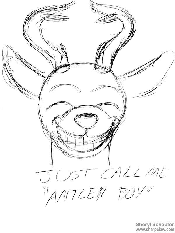 Deer Me Art: Antler Boy