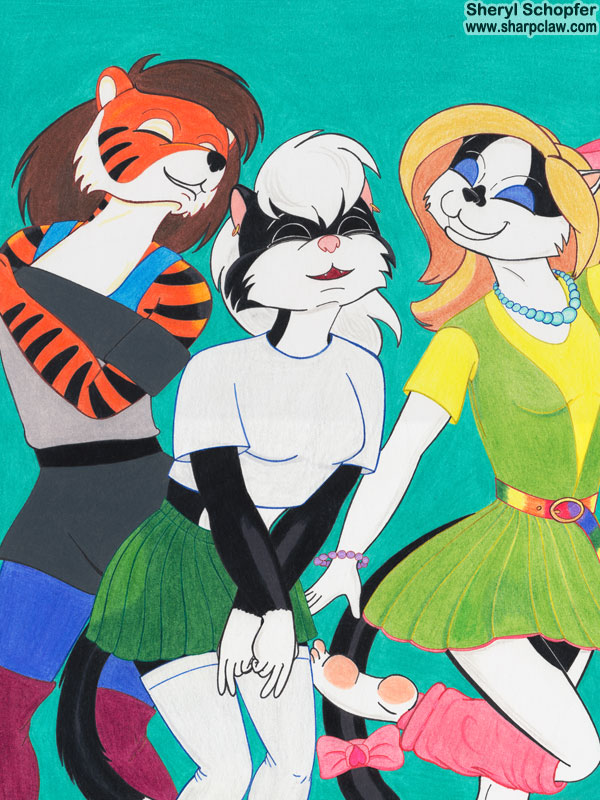 Fan Art: 1980s Webcomic Cat Dance Party