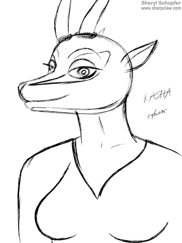 Deer Me Art: Rasha Sketch