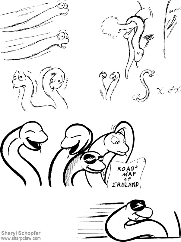 Miscellaneous Art: Snakes in Ireland