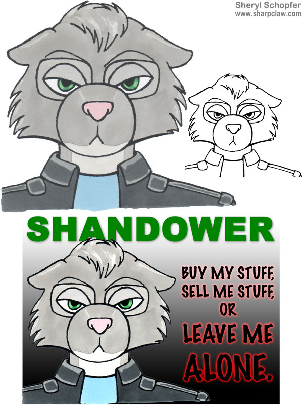 Miscellaneous Art: Shandower Convention Badge