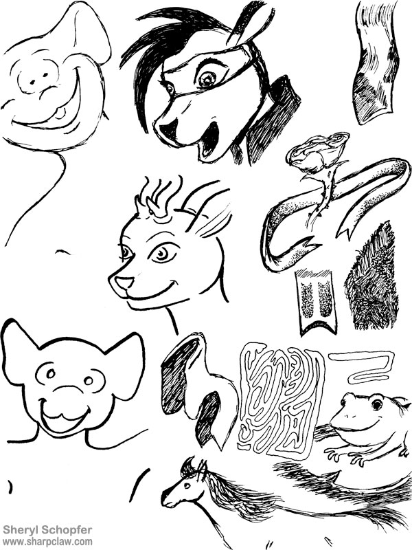 Deer Me Art: Justin, Viana, And Thomas Doodles
