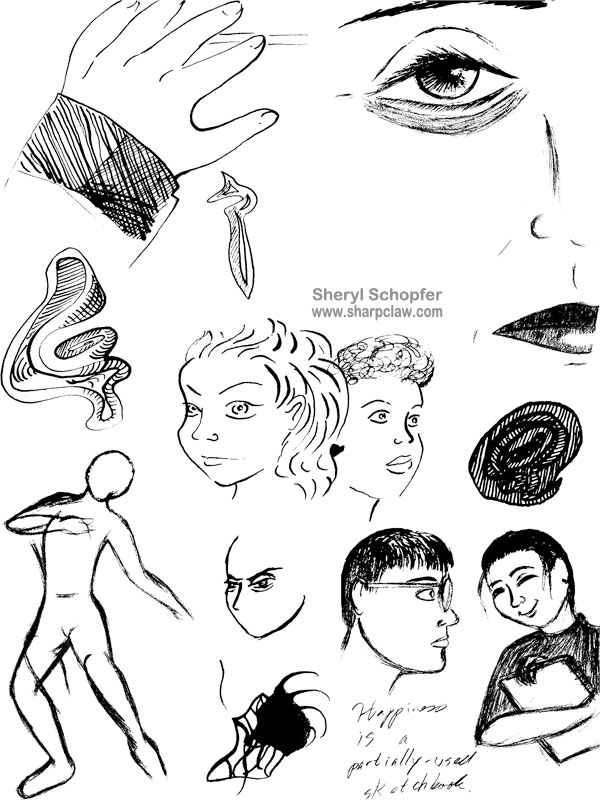 Miscellaneous Art: Doodles of People