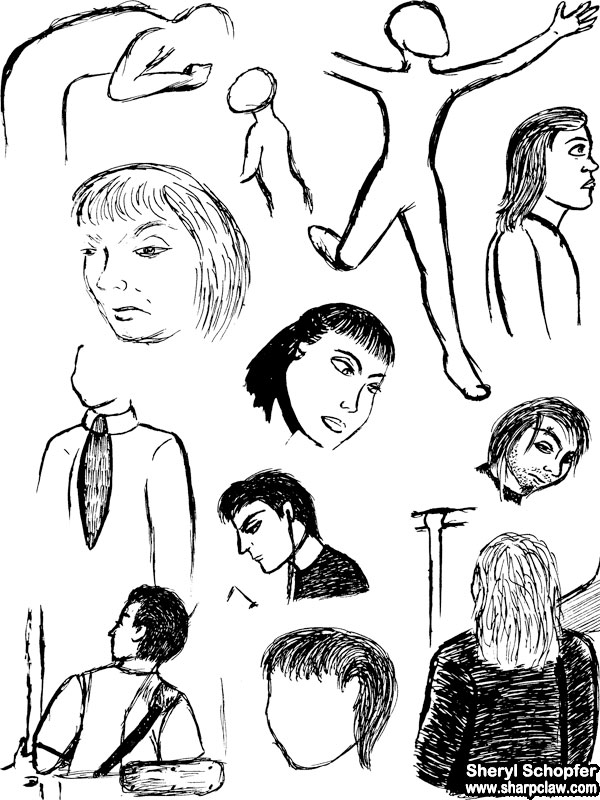Miscellaneous Art: Face Sketches