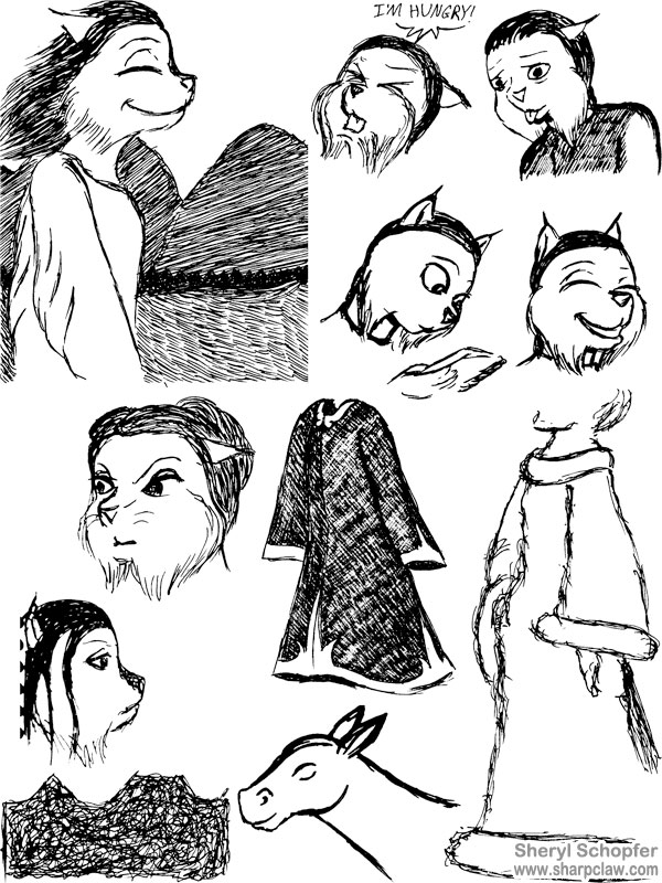 Sharpclaw Art: Zeal Sketches