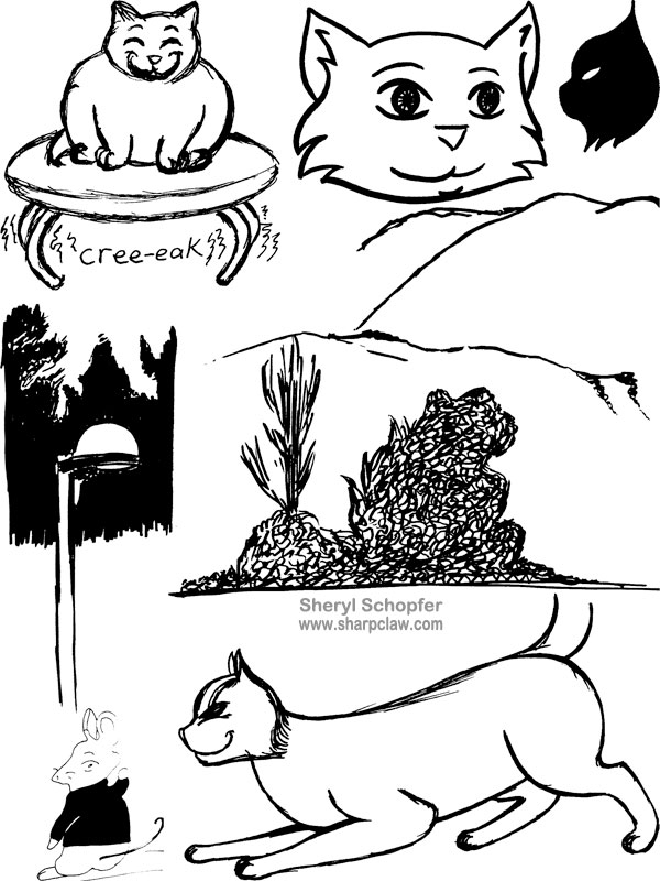 Miscellaneous Art: Cat Sketches