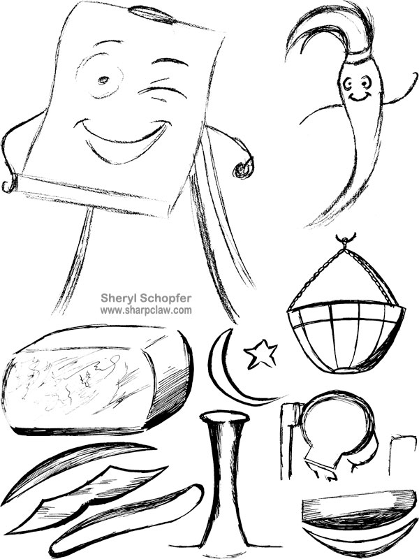 Miscellaneous Art: Object Doodles