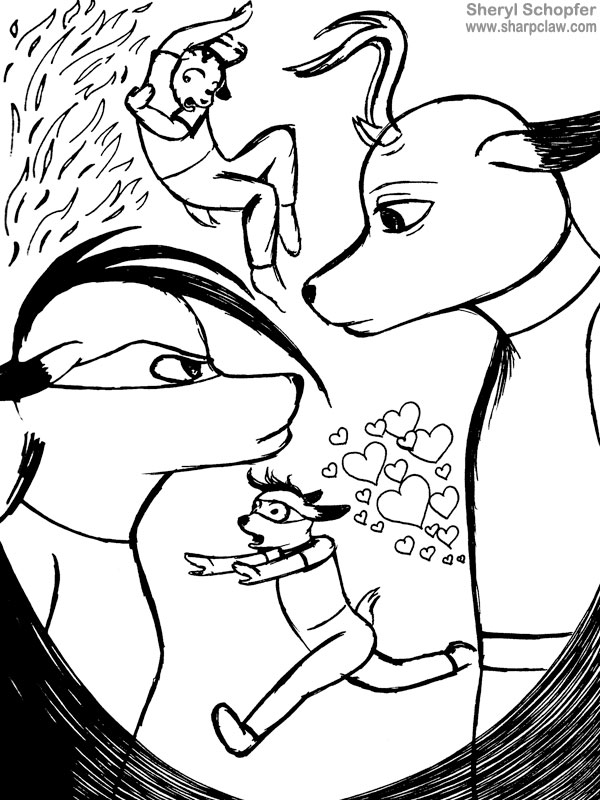 Deer Me Art: Romance with Viana And Thomas