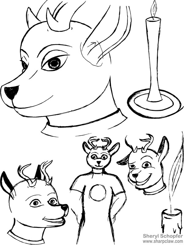 Deer Me Art: Thomas Sketches