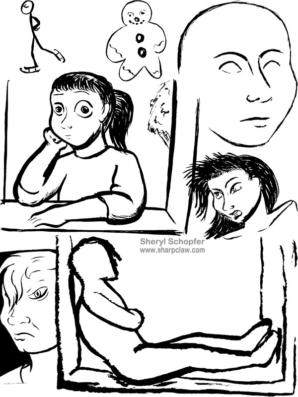 Miscellaneous Art: People Sketches