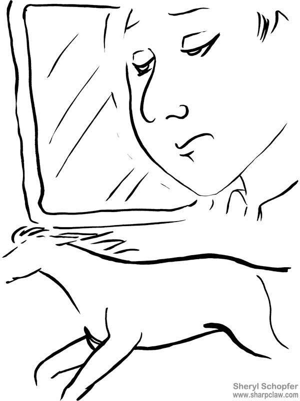 Miscellaneous Art: Window And Horse