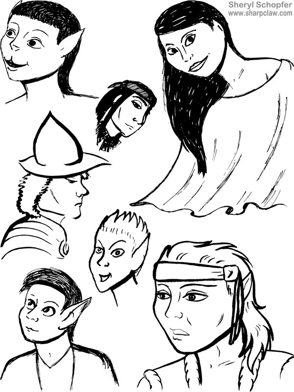 Miscellaneous Art: Random Doodles And Tain